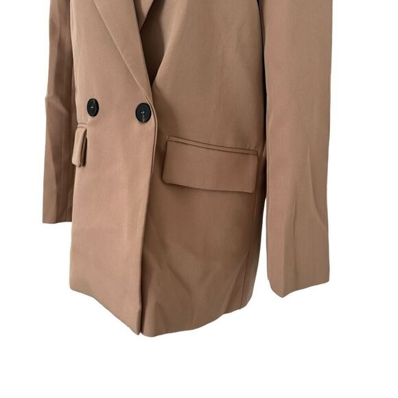 SHEIN BIZwear Double Breasted Lapel Neck Blazer Oversized Size Small S Woman's - Picture 10 of 11